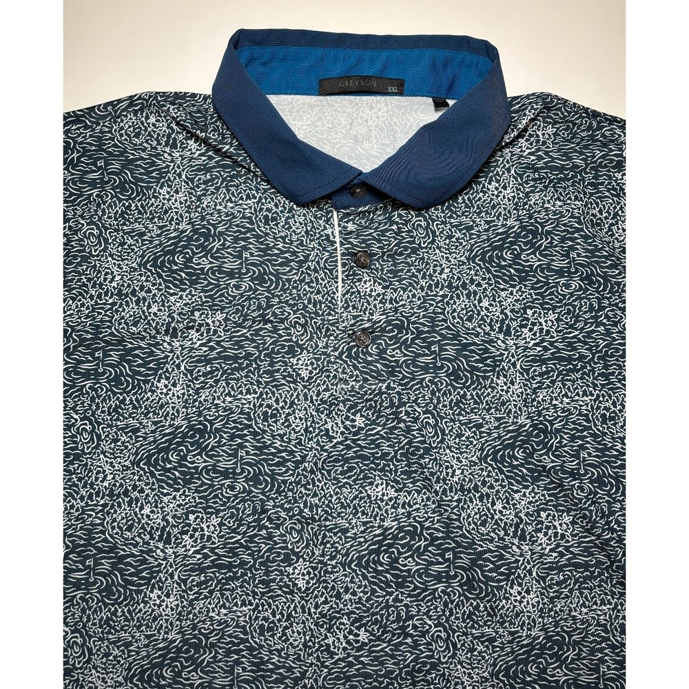Greyson Men's Performance All Over Print Golf Polo Shirt | Performance | XXL - Picture 3 of 5